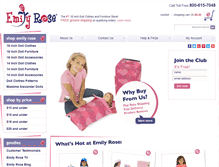 Tablet Screenshot of dollsclothes-emilyrose.com